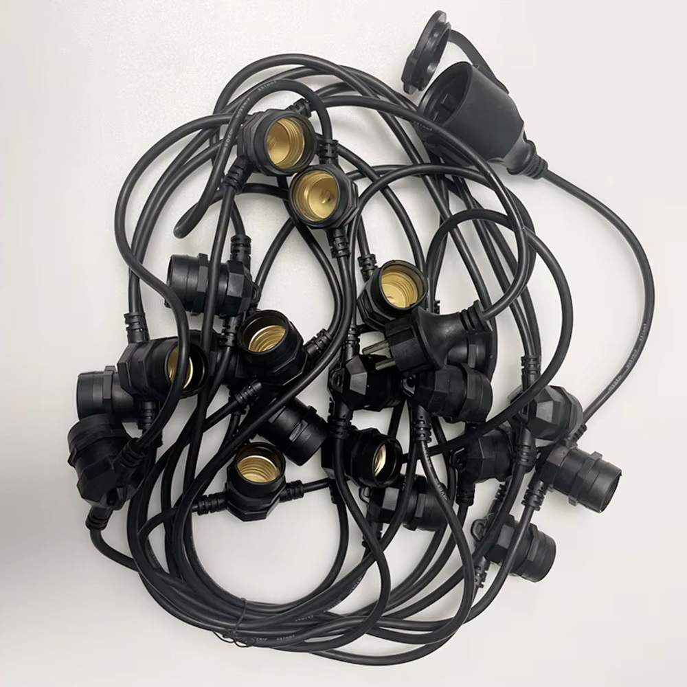 Outdoor Power Socket - 10M Cable LED String Commercial Grade