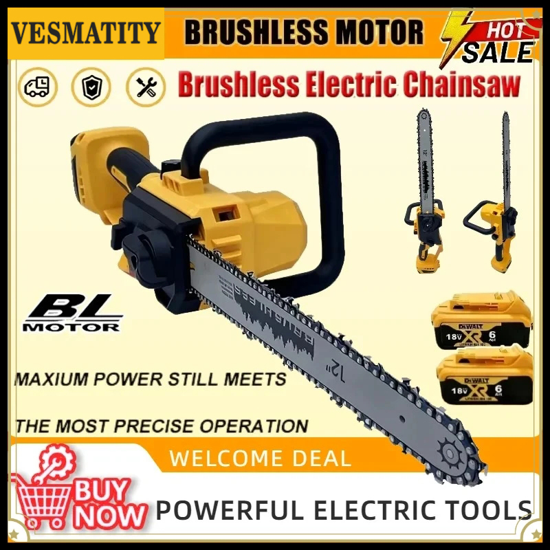Tree Wood Cutting VESMATITY HY - огляд і ціна Electric Chainsaw Battery