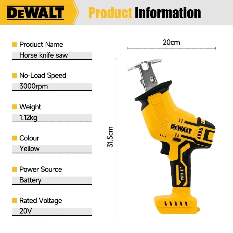 Dewalt Electric Saw 2800RPM Br - огляд і ціна Electric Chainsaw Battery