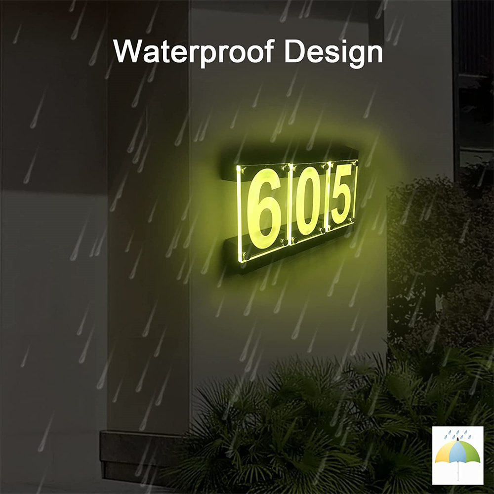 Solar Powered RGB Color House  - огляд і ціна Outdoor Power Number