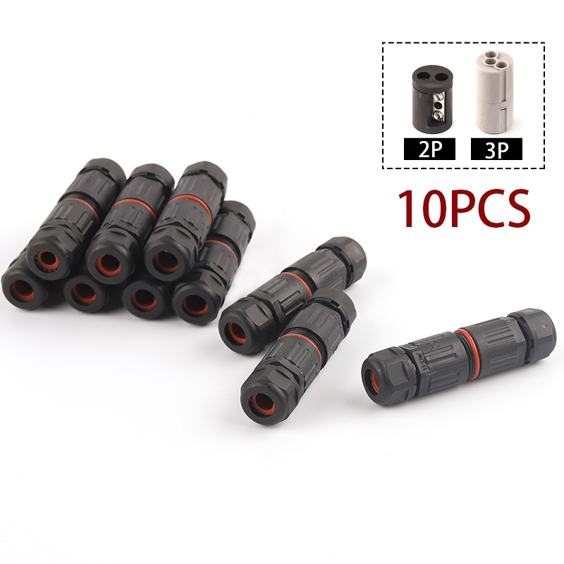 10Pcs IP68 2/3 Pin Waterproof  - огляд і ціна Outdoor Power Block