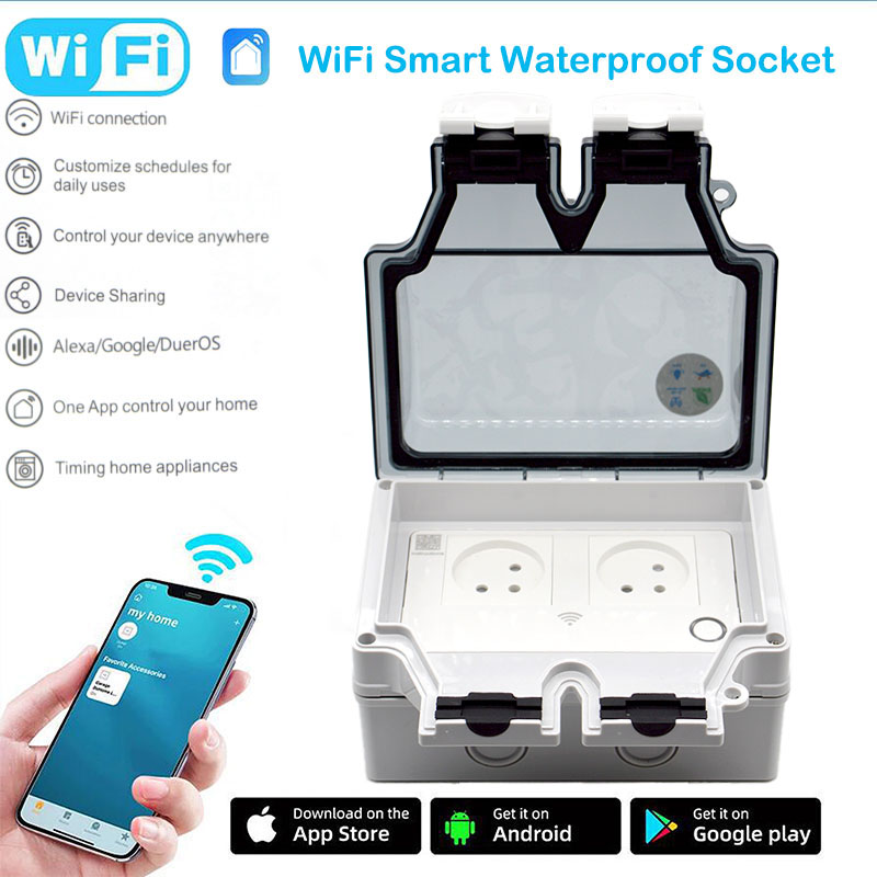 16A Smart Socket IP66 Waterpro - огляд і ціна Outdoor Power Outlet Weatherproof