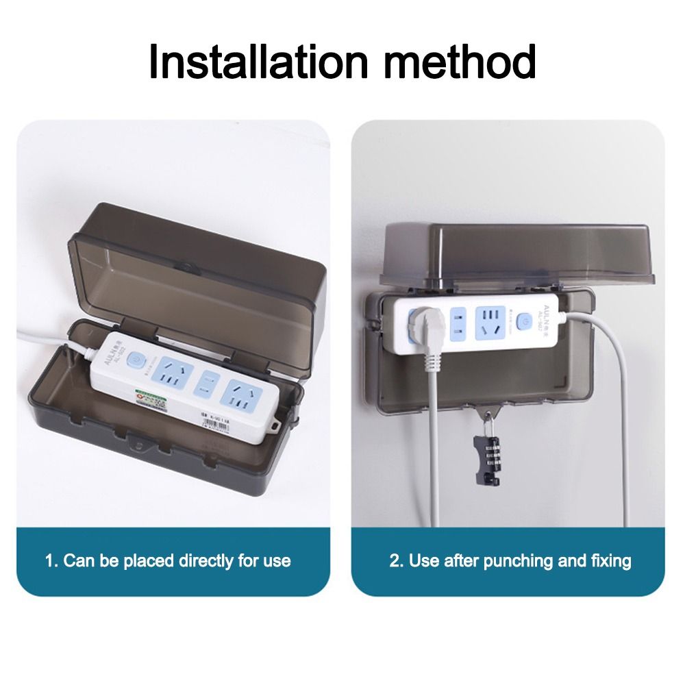 Portable Plastic Plug Box Anti - огляд і ціна Outdoor Power Outlet Weatherproof