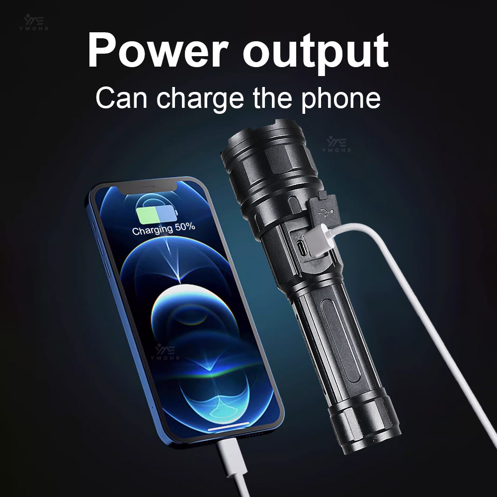White Laser High Power Flashli - огляд і ціна Outdoor Powerbank