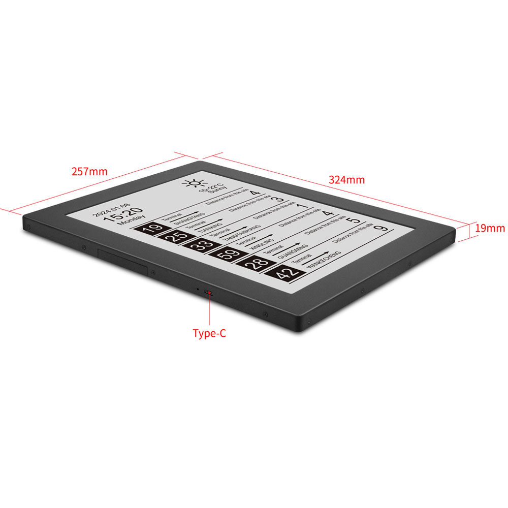 Outdoor 13.3 Inch E-ink Solar  - огляд і ціна Outdoor Power Board